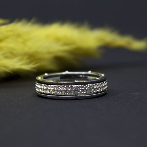 Fossil Edelstahl Ring Detail