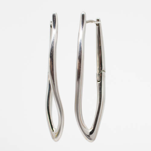 FOSSIL Stainless Steel Klapp-Ohrringe Seite