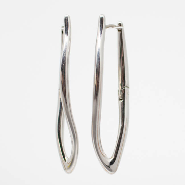 FOSSIL Stainless Steel Klapp-Ohrringe Seite