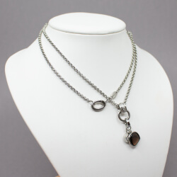 FOSSIL Steel silberne Halskette