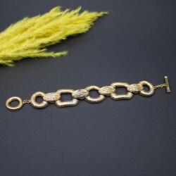 goldenes Vintage Givenchy Armband Front