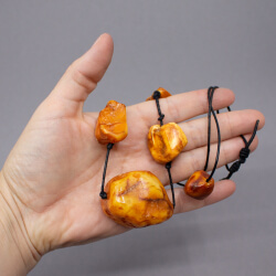 Gross-Bernstein-Kette mit Lederband