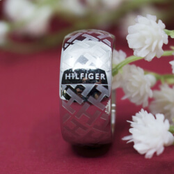 Tommy Hilfiger Edelstahl unisex Ring, Gr. 60