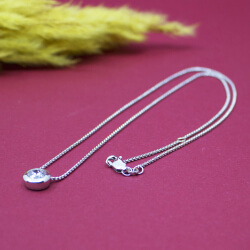 Kette 925 Zirkonia Detail