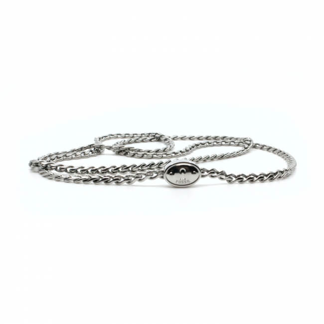 Kette Fossil Steel ohne Verschluss Front 2
