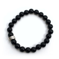 Manguun Onyx Armband + 925 Element Draufsicht