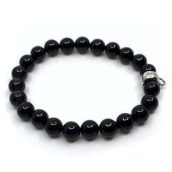 Manguun Onyx Armband + 925 Element Seite