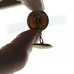 Art Decó vergoldete Manschettenknöpfe mit Koralle Bild 3 Manschettenknöpfe Koralle Rückseite