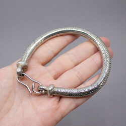 massives 925er Schlangen-Armband Groesse
