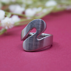 Mattierte Fossil Ring Front