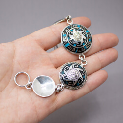 Mexico Maya Armband versilbert Stempel
