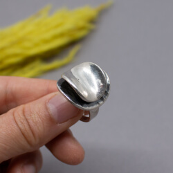 Modernist 925er Silber Ring Alton Palmberg Schweden Modernist 925er Silber Ring Alton Palmberg Schweden Detail