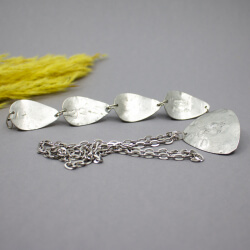 Nordfriesische Zinnschmiede - Kette & Armband Bild 4 Nordfriesische Zinnschmiede - Kette & Armband Rueckseite