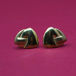 333 / 8 Karat Gelbgold Ohrstecker 'Dreiecke' Ohrstecker 333 Gold Dreiecke Ansicht