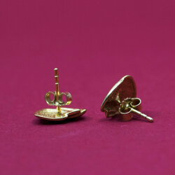 Ohrstecker 333 Gold Dreiecke Hinten