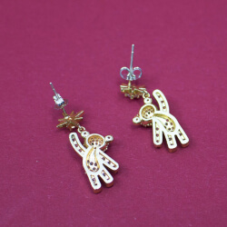 Ohrstecker 925 Teddy Hinten