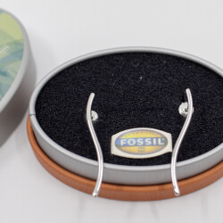 Ohrstecker Fossil Steel Front