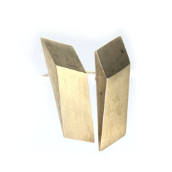 KLM Kathy Lynn Mayeda 925er Ohrringe zart vergoldet Ohrstecker kim 925 Silber vergoldet Front