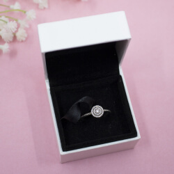 Pandora 925 Sterlingsilber Ring 190986CZ mit Zirkonia inkl OVP, oben