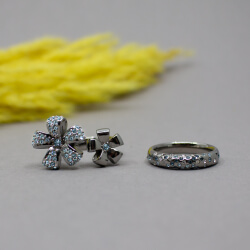 2 Pierre Lang Ringe aus der 'Happy Ribbons' Serie Pierre Lang anthrazitfarbenes Paar Ring