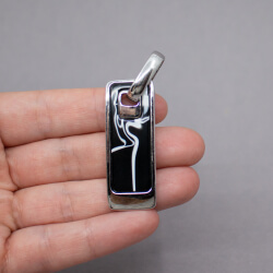 Pierre Lang eleganter Anhänger mit Emaille Bild 3 Pierre Lang emaillierter Anhaenger Groesse