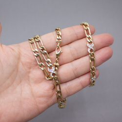Pierre Lang gold-silber Kette+Armband Groesse