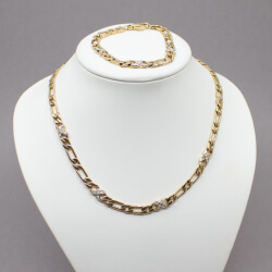 Pierre Lang gold-silber Kette+Armband Tragebeispiel