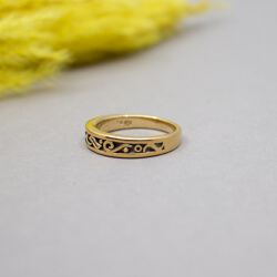 Pierre Lang goldener Ring 'Ornamente'