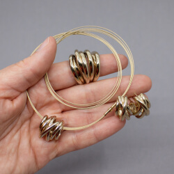 Pierre Lang goldenes Spiral Set