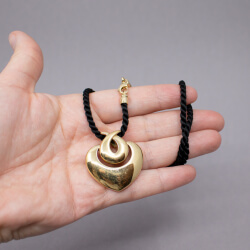 Pierre Lang Kordel-Kette mit Ornament Anhaenger Groesse