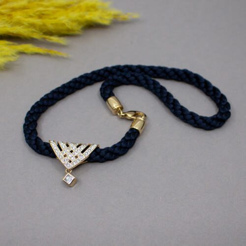 Pierre Lang Kordelkette mit V-Anhaenger