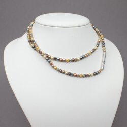 Pierre Lang exquisite Multicolor Perlenkette 70 cm Bild 2 Pierre Lang Perlenkette Silbern