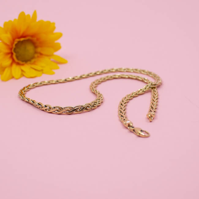 Pierre Lang flache Königskette elegant und zeitlos Bild 1 Pierre Lang plattierte Koenigskette golden Front