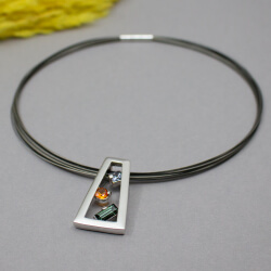 Pierre Lang rhodinierte Halskette