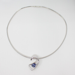 Pierre Lang - silberne Kette Anhaenger inkl. OVP, Front
