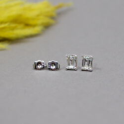 Pierre Lang silberne Ohrstecker Detail