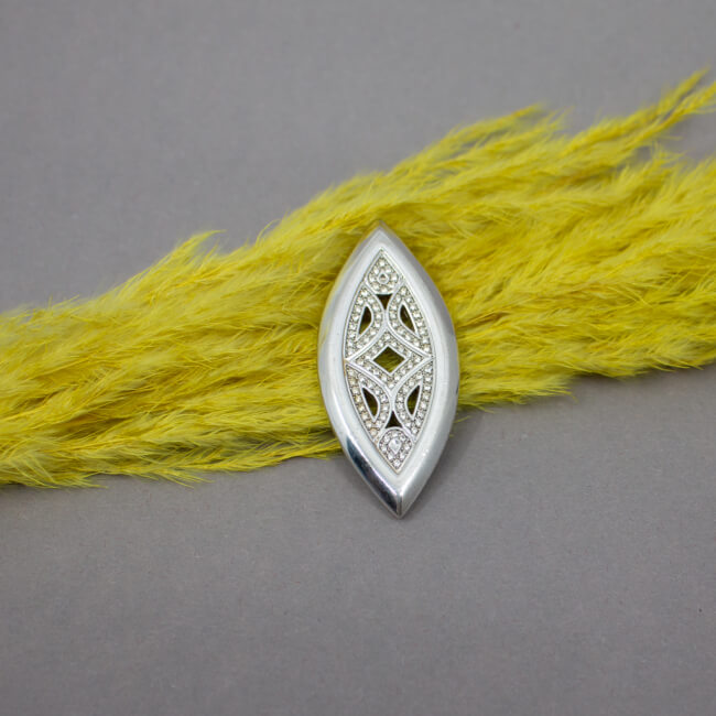 Pierre Lang silberner Anhänger in Navetteform Bild 1 Pierre Lang silberner Anhaenger