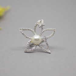 Pierre Lang Silber Ring 'Snow White' Gr. Vll / 55 Pierre Lang silberner Ring 'Snow White'
