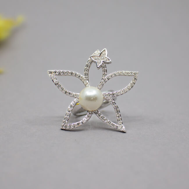 Pierre Lang silberner Ring 'Snow White'