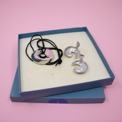 Pierre Lang silbernes Seit 'Kringel'