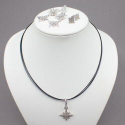 Pierre Lang variables Schmuckset 'Sissi Star' Pierre Lang silbernes Set mit Glitzerstein Front