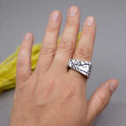 Pierre Lang silbernes Set Ring