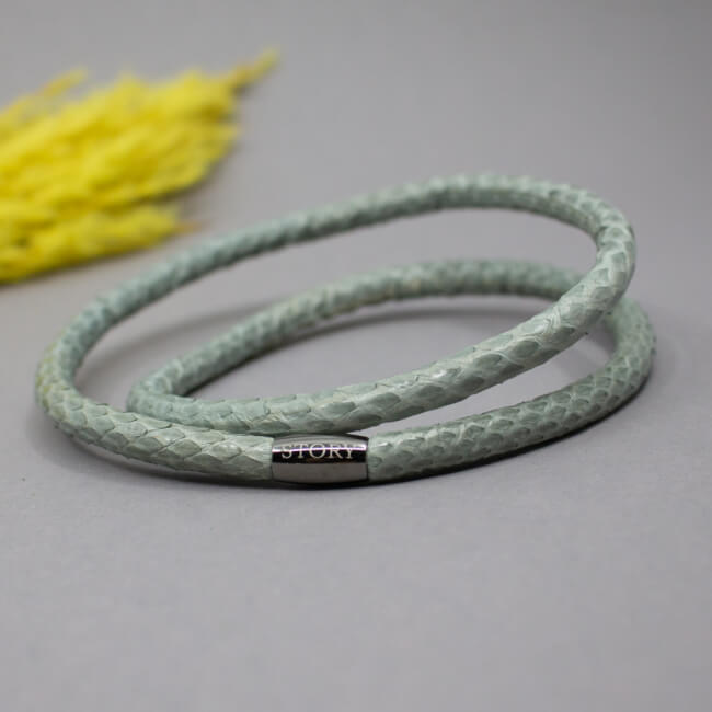 Schlangenleder Wickelarmband von Kranz & Ziegler Bild 1 Schlangenleder Wickelarmband von Kranz & Ziegler