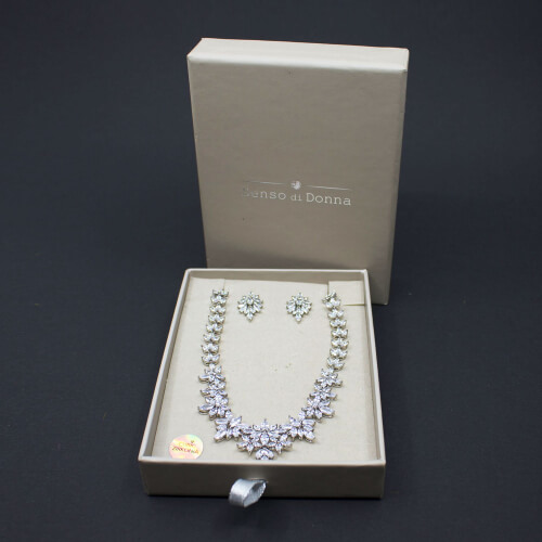 Schmuckset mit Zirkonia von Senso di Donna OVP