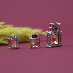 Schmuckset Zirkonia Hinten