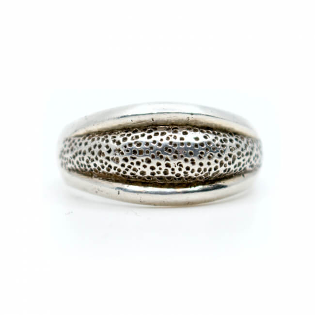 Silber Ring 925 einfaches Design Front