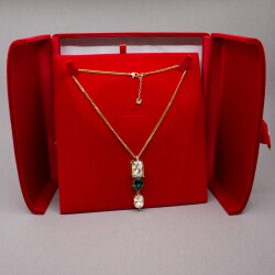 Swarovski goldene Kette 'Drop'