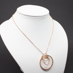 Swarovski rosé Halskette Front
