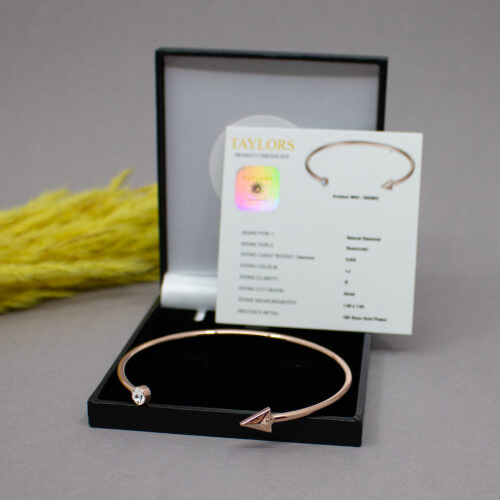 Taylors Diamant Armband rosegold Front