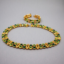 The London Collection Kette mit Armband Steine